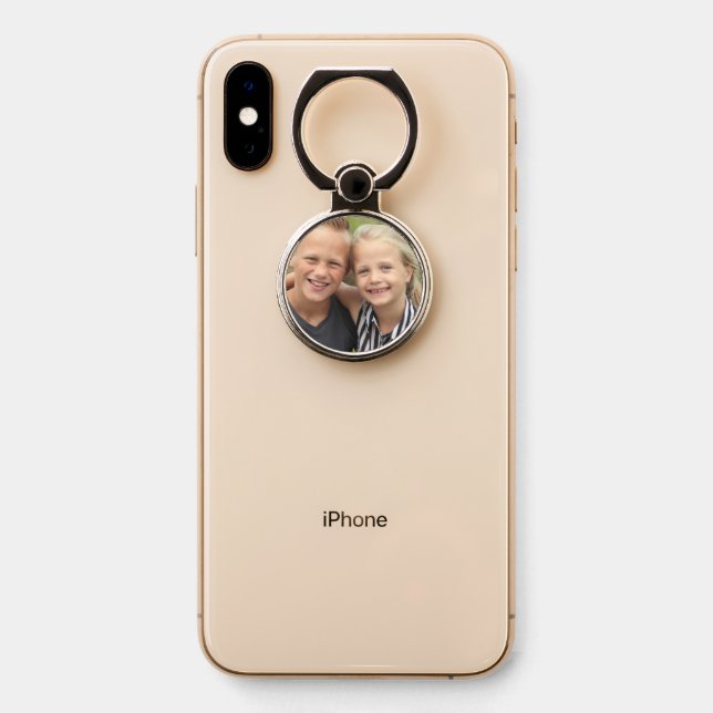 Create Your Own Photo Phone Ring Stand (On Phone)