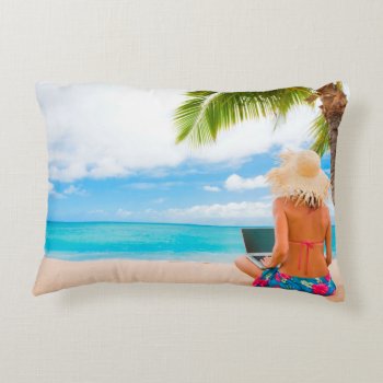 Create Your Own Photo Pillow by HappyThoughtsShop at Zazzle