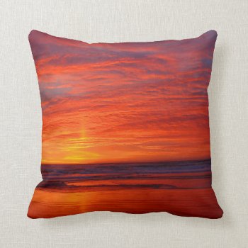 Create Your Own Photo Pillow - Beautiful Sunset by HappyThoughtsShop at Zazzle