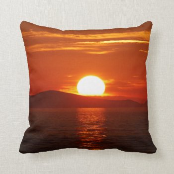 Create Your Own Photo Pillow -  Sunset Pillow by HappyThoughtsShop at Zazzle