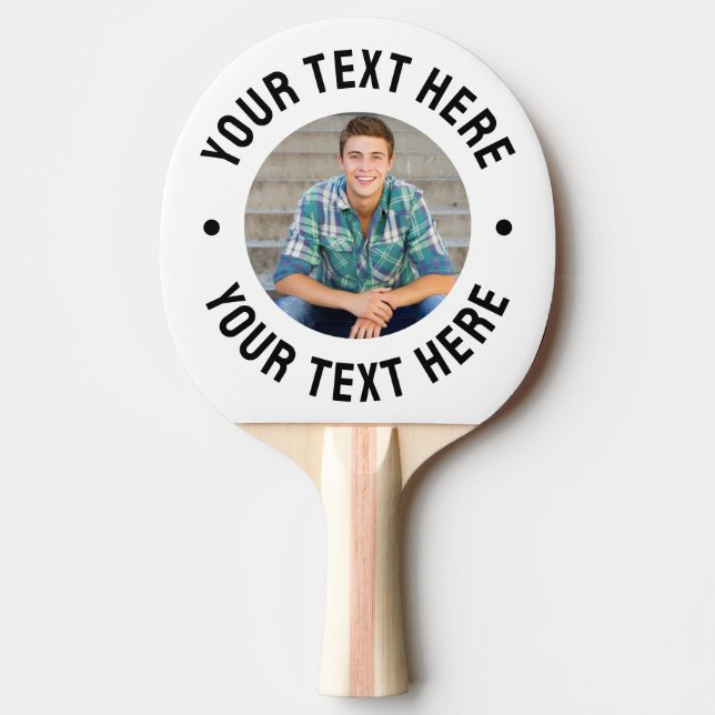 Create your Own Photo Ping Pong Paddle (Front)