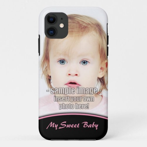 Create Your Own Photo Pink Edge iPhone5 iPhone 11 Case