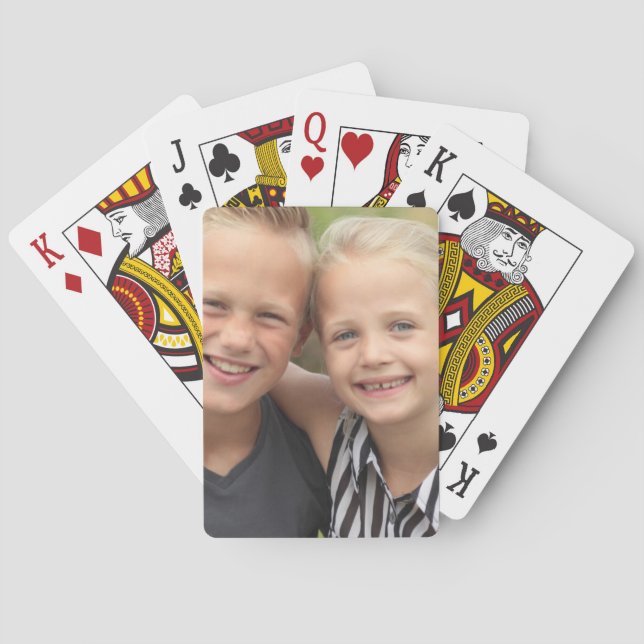 Create Your Own Photo  Poker Cards (Back)