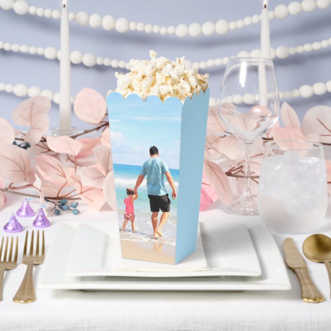 Create Your Own Photo Popcorn Boxes Custom Text (Wedding)