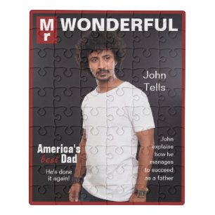 Create Your Own Photo Puzzle // Fun Magazine Cover