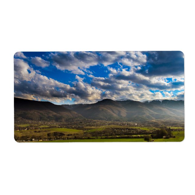 Create your own photo shipping label, template label (Front)