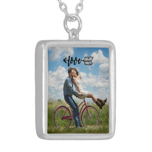 Create Your Own Photo Silver Plated Necklace