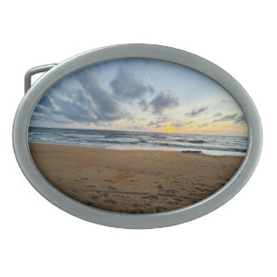 Create Your Own Photo Simple Modern sun rice Belt Buckle
