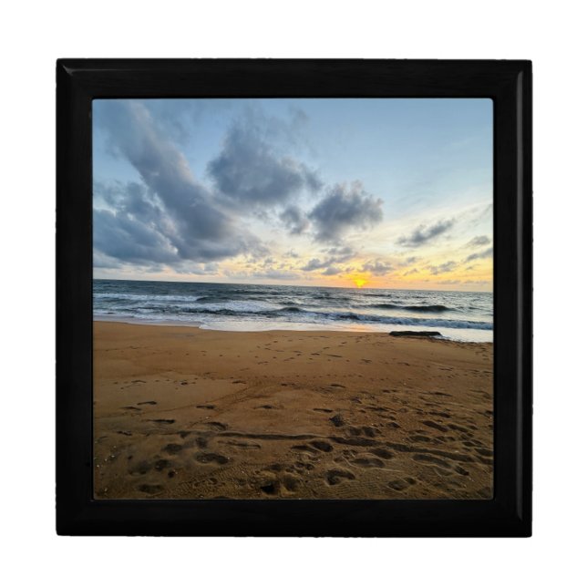 Create Your Own Photo Simple Modern sun rice Gift Box (Front)