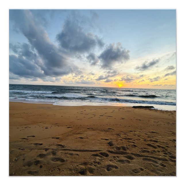 Create Your Own Photo Simple Modern sun rice Print (Front)