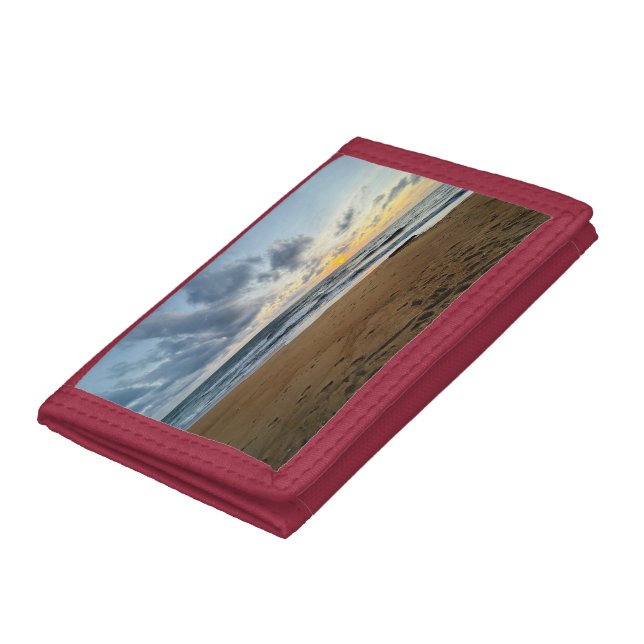 Create Your Own Photo Simple Modern sun rice Trifold Wallet (Bottom)