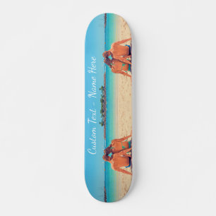 Create Your Own Photo Skateboard Custom Text