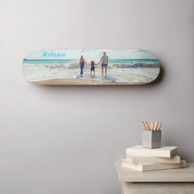 Create Your Own Photo Skateboard with Custom Name (Wall Art (Horz))