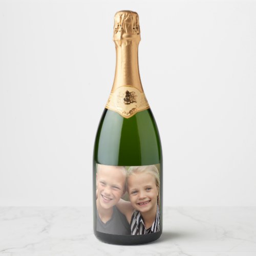 Create your own photo sparkling wine label