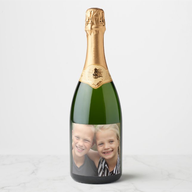 Create your own photo sparkling wine label (Front)