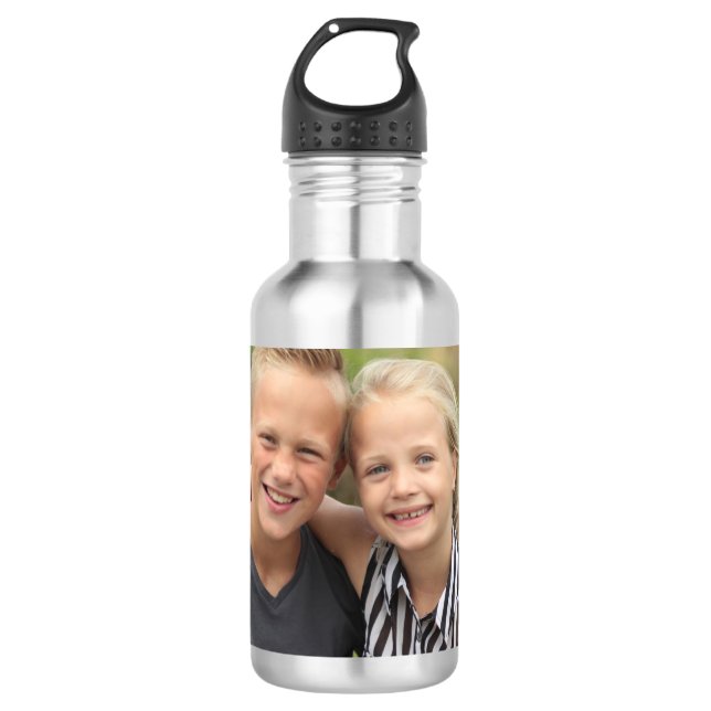 Create your own photo stainless steel water bottle (Front)