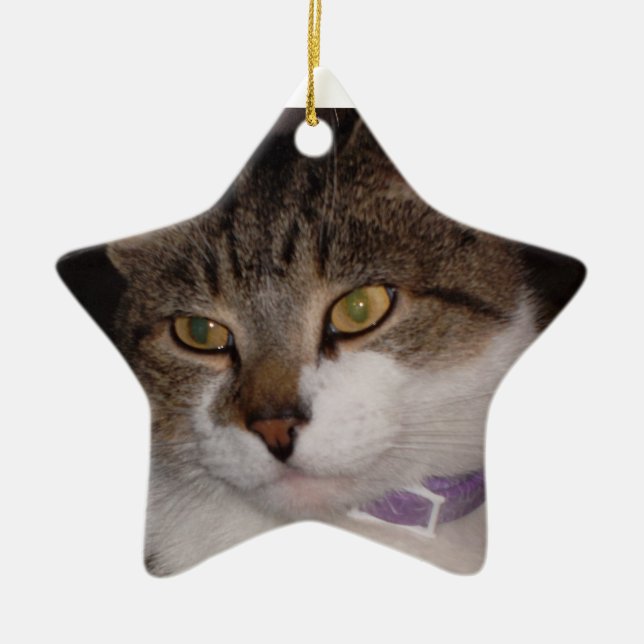 Create your own photo Star Ornament Template (Front)