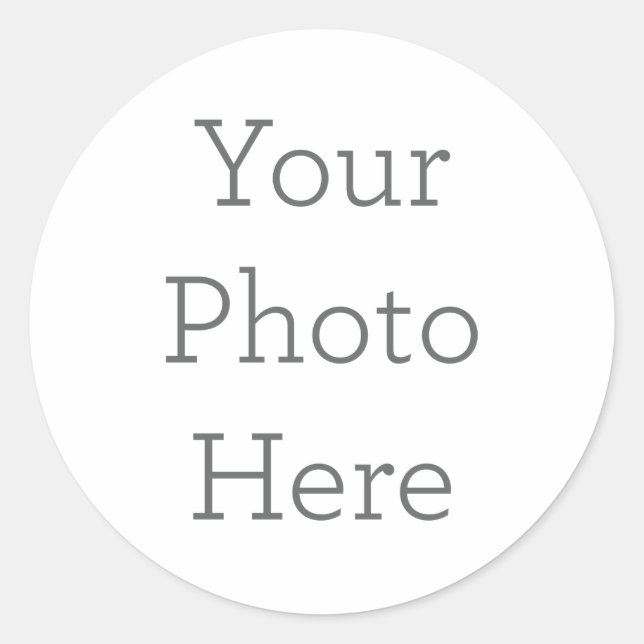 Custom Classic Round Stickers, Format: Sheet of Stickers, Size: Small, 1½ inch (sheet of 20), Paper Type: Glossy White Paper (Front)