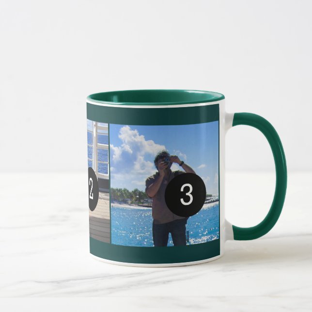 Create Your Own Photo Style Moment 3 images Mug (Right)