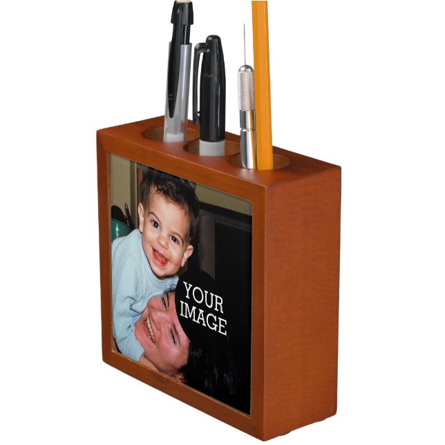 Create Your Own Photo Stylish Moment 2 images Pencil Holder (In Situ)