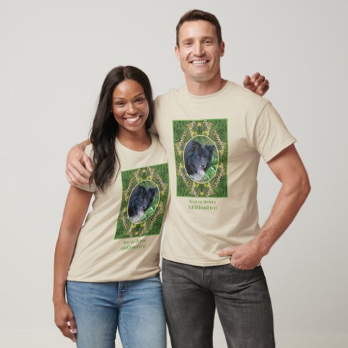 Create Your Own Photo Summer Grass Frame  T_Shirt