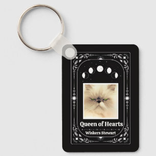 Create Your Own Photo Tarot Cat Lover Pet Keepsake Keychain