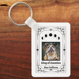 Create Your Own Photo Tarot Dog Lover Pet Keepsake Keychain