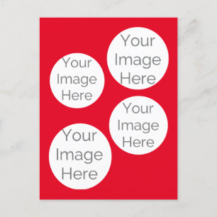create your own photo template for red postcard