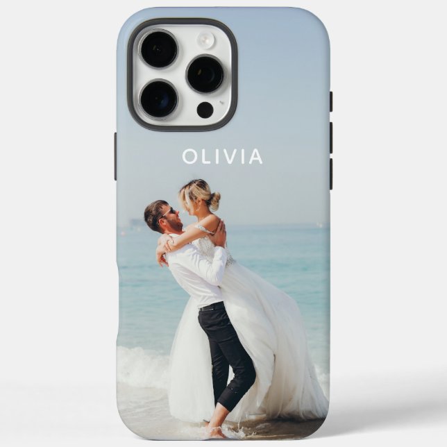 Create Your Own Photo Template Personalized Name Case-Mate iPhone Case (Back)