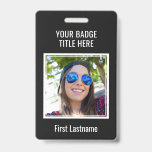 Create Your Own Photo &amp; Text badge