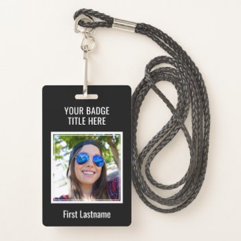 Create Your Own Photo & Text Badge by PizzaRiia at Zazzle