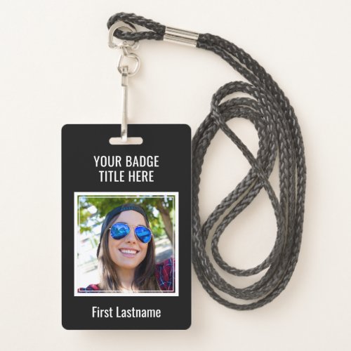 Create Your Own Photo  Text badge