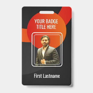 Create Your Own Photo & Text badge