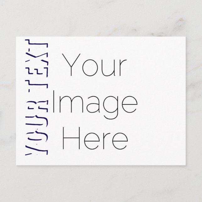 create your own photo text Postcard (Front)