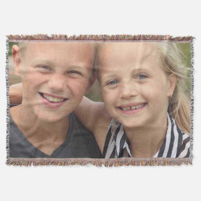 Create Your Own Photo  Throw Blanket (Front)