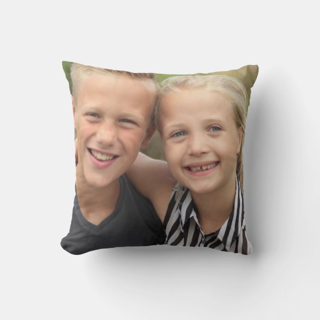Create Your Own Photo Throw Pillow (Front)