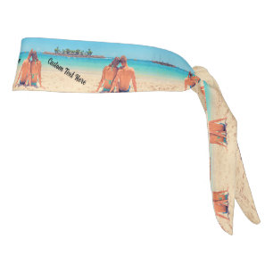 Create Your Own Photo Tie Headband Gift with Text
