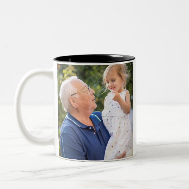  Create Your Own Photo  Two-Tone Coffee Mug (Left)