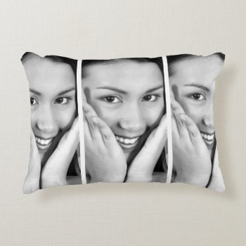 Create-your-own Photo Upload Accent Pillow by StyledbySeb at Zazzle