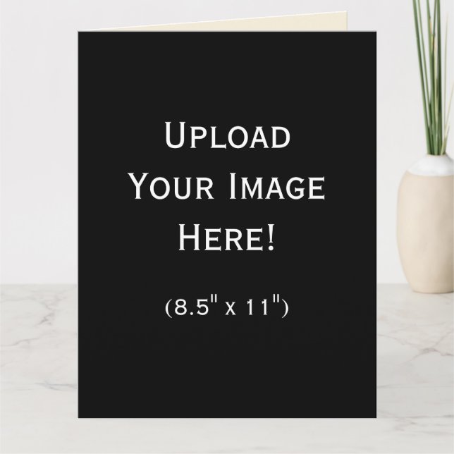 Create-Your-Own Photo Upload Greeting Card (Large) (Front)