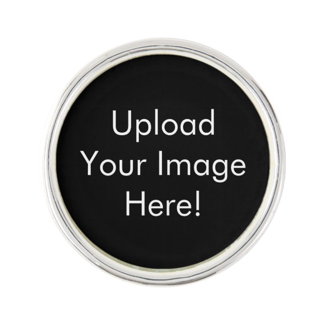 Create-Your-Own Photo Upload Lapel Pin (Front)