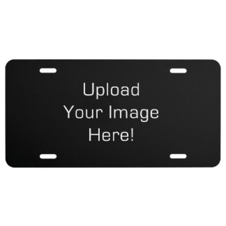 Create-Your-Own Photo Upload License Plate