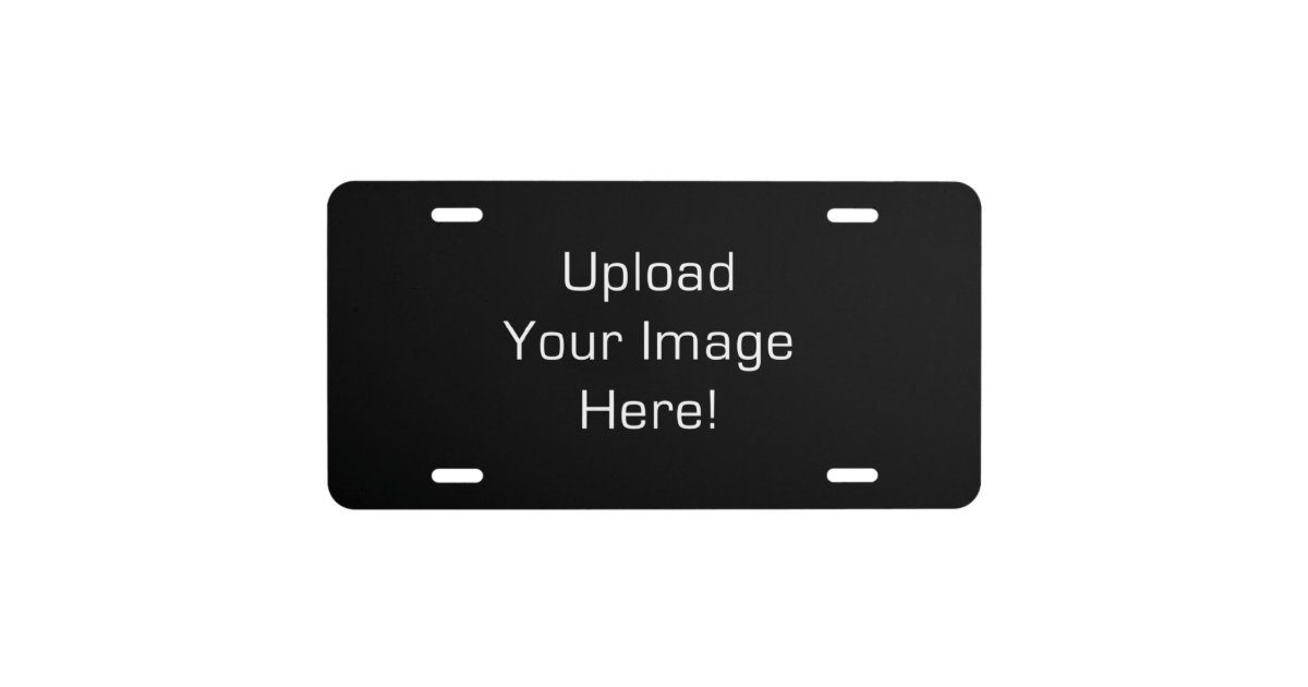 Create Your Own Photo Upload License Plate Zazzle Com Photo Upload License Plate Zazzle, How To Create Your Own Vanity Plate