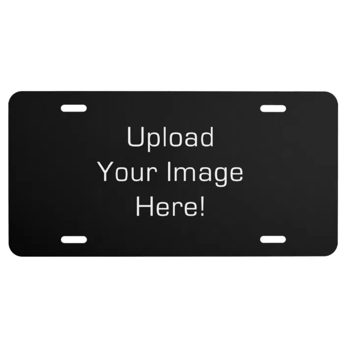 Photo Upload License Plate Zazzle, How To Create Your Own Vanity Plate