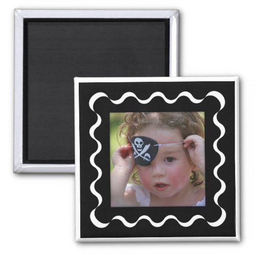 Create_Your_Own Photo Upload Ribbon Frame Magnet