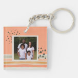Create Your Own Photo Watercolor Boho Keychain at Zazzle