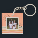 Create Your Own Photo Watercolor Boho Keychain<br><div class="desc">Customize this fun boho design with your own photos.</div>
