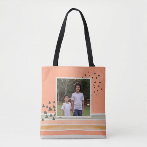 Create Your Own Photo Watercolor Boho Tote Bag