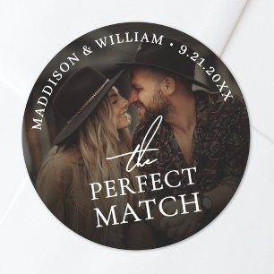 Create Your Own Photo Wedding Classic Round Sticker
