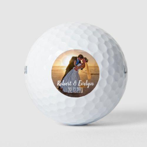 Create Your Own Photo Wedding Favor Golf Balls